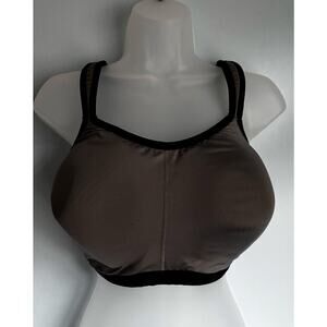 Natori Yogi Contour Underwire Gray Black Sports Bra 36H